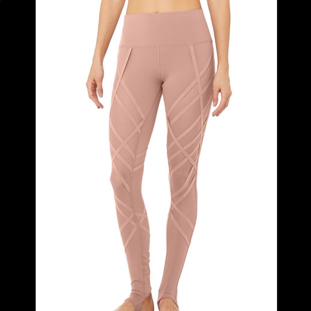 Alo Yoga High-Waist Wrapped Stirrup Legging Quartz